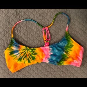 billabong tie dye bikini top